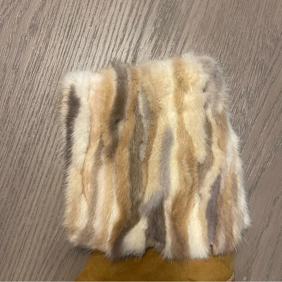 Stuart Weitzman Blizzard Genuine Mink and Suede Boots Cottagecore Prarie Sz 5.5 - Picture 4 of 11